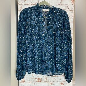 Sea New York Blue Floral Blouse
